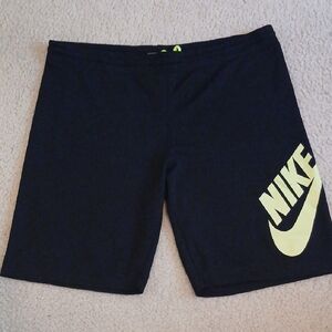 Nike SB Black Shorts with Neon Green Logo